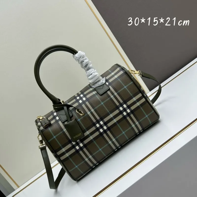 Burberry Signature Check Top Handle Bag - Image 3