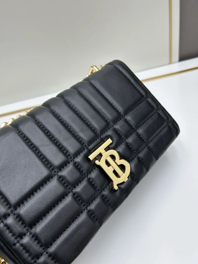 Burberry Black Quilted Shoulder Bag 8378 - Image 4