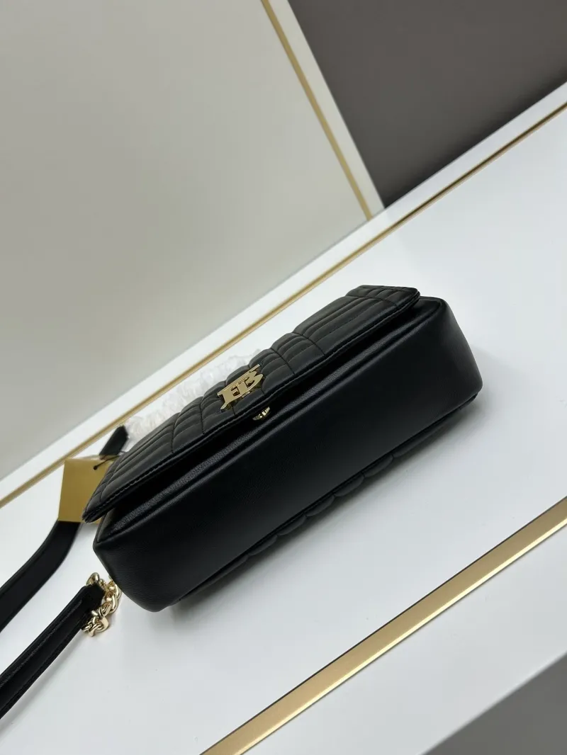 Burberry Black Quilted Shoulder Bag 8378 - Image 5