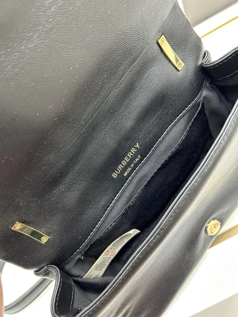 Burberry Black Quilted Shoulder Bag 8378 - Image 8
