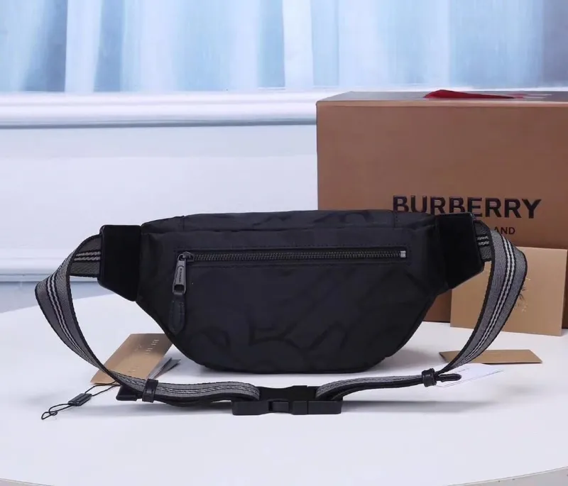 Burberry Black Nylon Waist Pack - Image 3