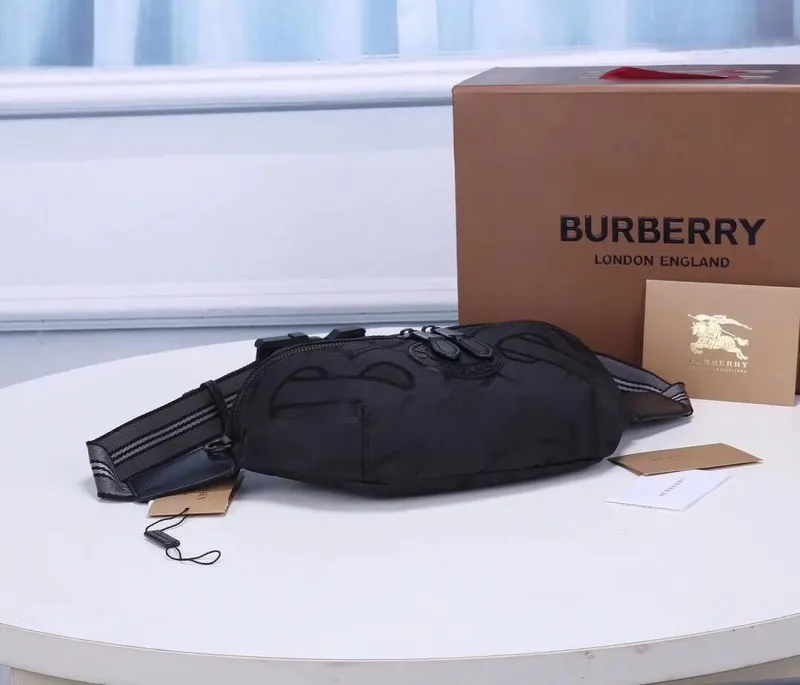 Burberry Black Nylon Waist Pack - Image 4