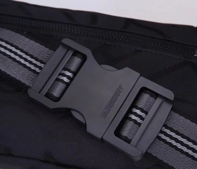 Burberry Black Nylon Waist Pack - Image 6
