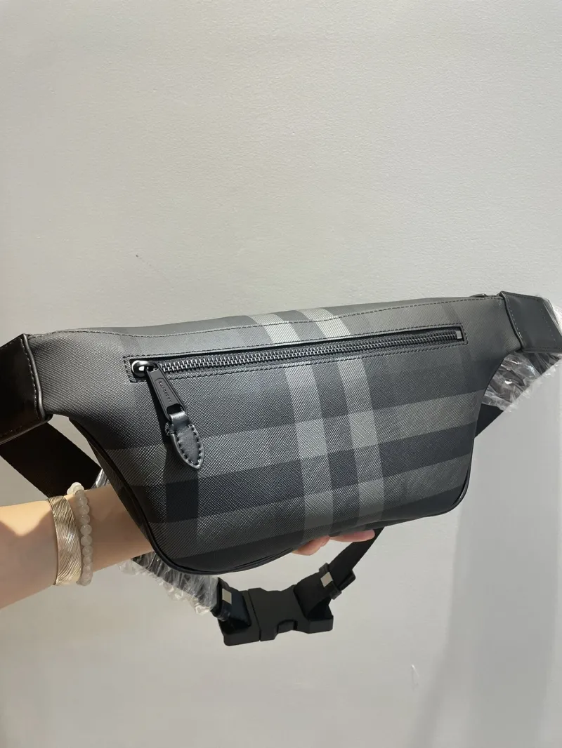Burberry Dark Check Waist Chest Pack - Image 6