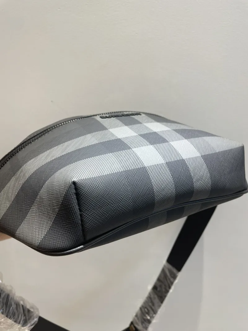 Burberry Dark Check Waist Chest Pack - Image 7