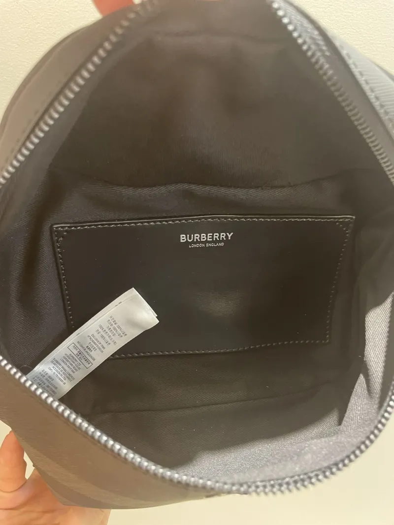 Burberry Dark Check Waist Chest Pack - Image 9