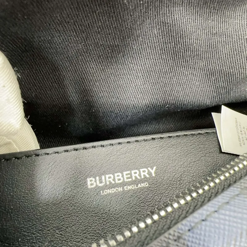 Burberry Blue Check Waist Bag - Image 9