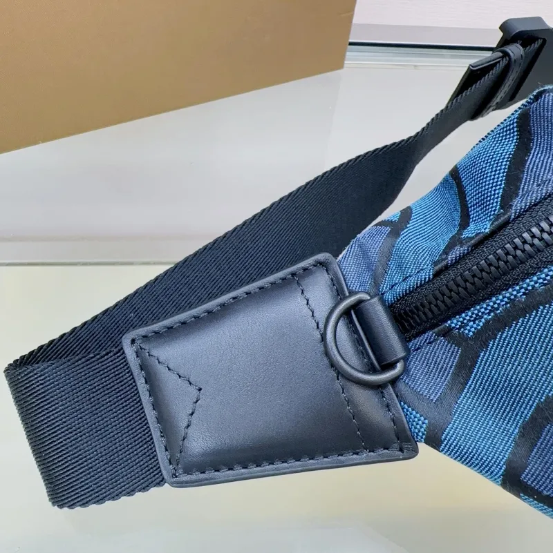 Burberry Blue Monogram Waist Bag - Image 6