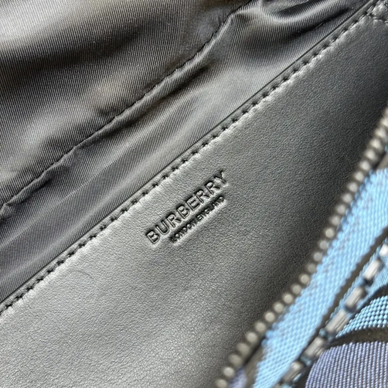 Burberry Blue Monogram Waist Bag - Image 9