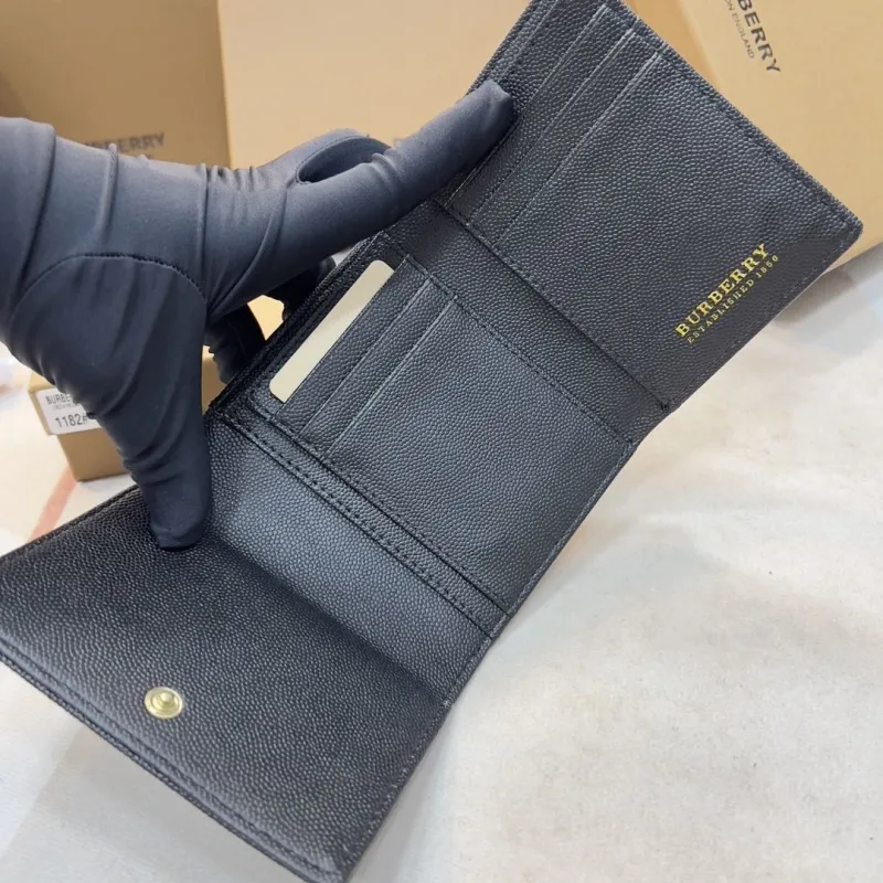 Burberry Black Leather Wallet 1182 - Image 4