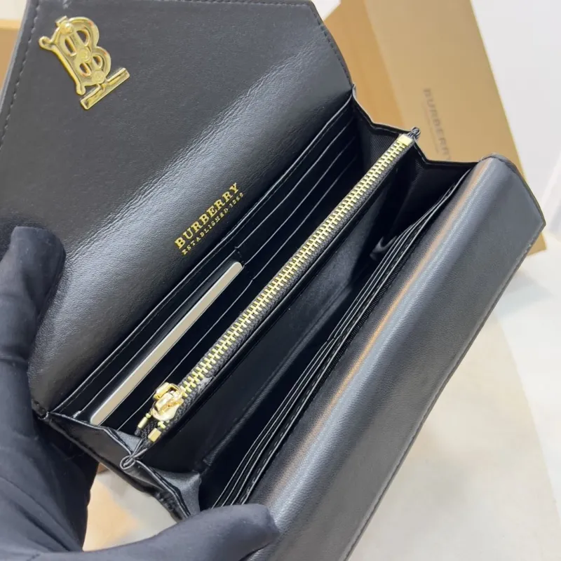 Burberry Black Quilted Continental Wallet 1190 - Image 5