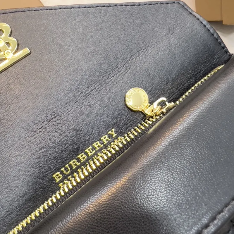 Burberry Black Quilted Continental Wallet 1190 - Image 8
