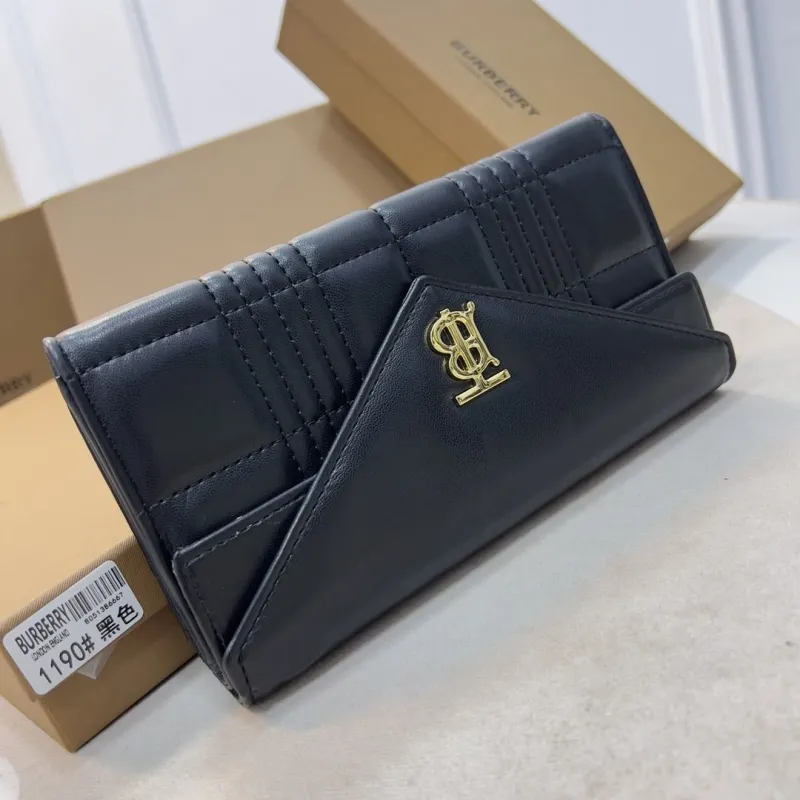 Burberry Black Quilted Continental Wallet 1190 - Image 9