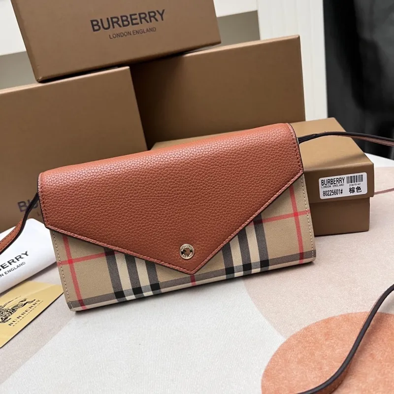 Burberry Brown Crossbody Wallet Bag