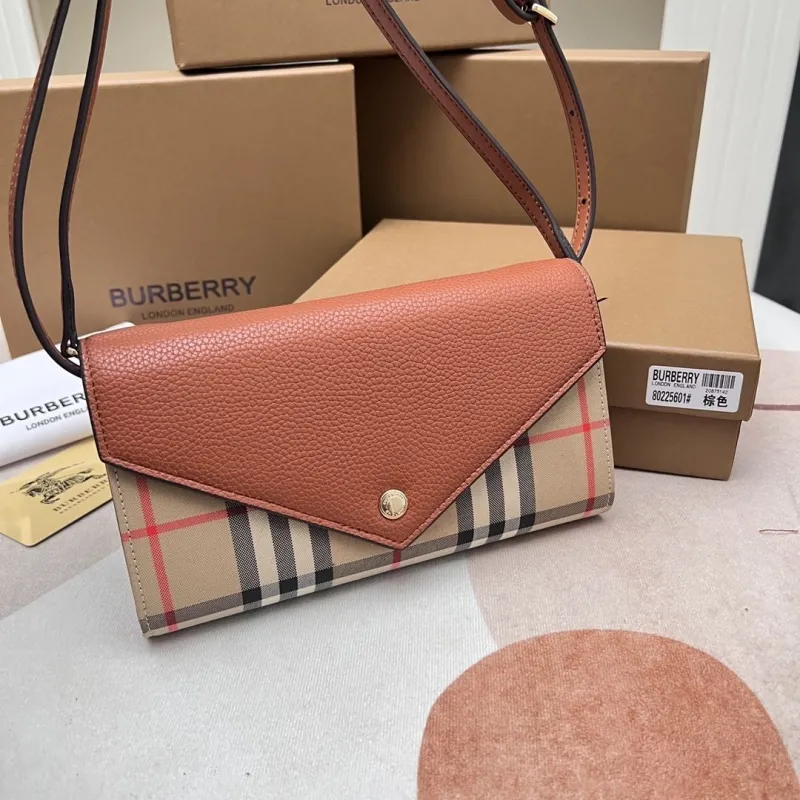 Burberry Brown Crossbody Wallet Bag - Image 9