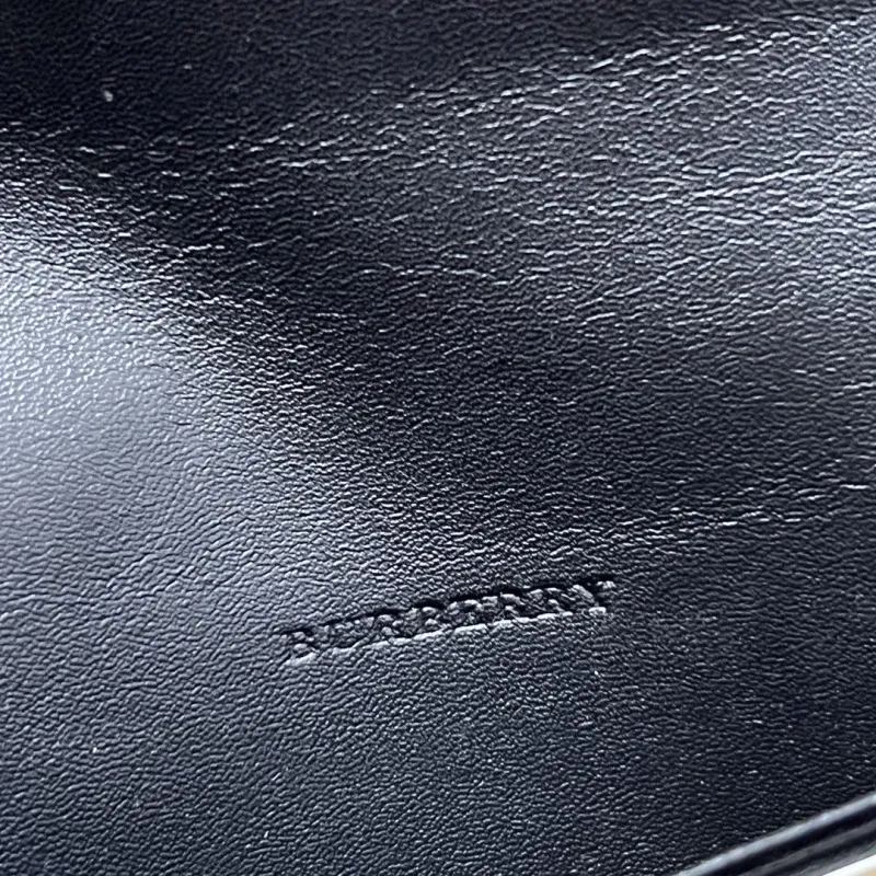 Burberry 80225601 Black Check Crossbody Wallet - Image 8