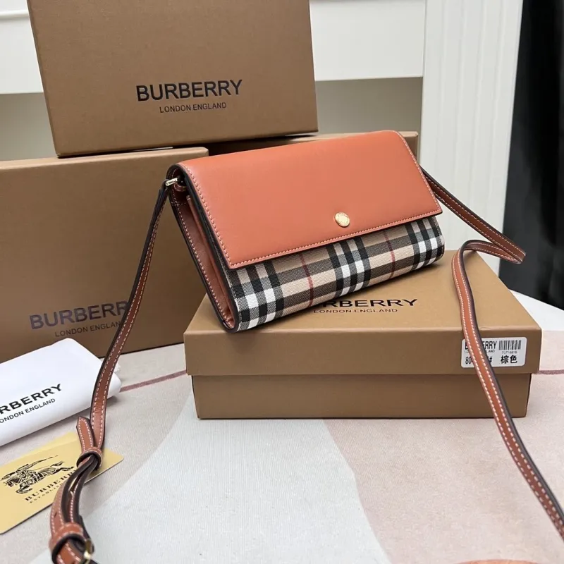 Alternative view of Burberry 80492481 Brown Crossbody Wallet Bag