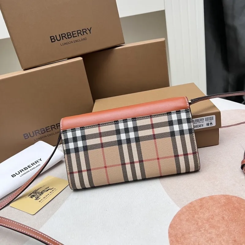 Burberry 80492481 Brown Crossbody Wallet Bag - Image 3