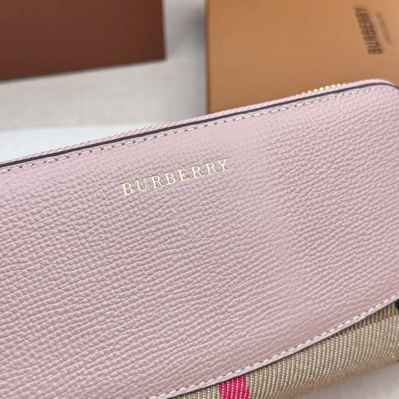 Burberry Pink Zip Around Wallet 3341 - Image 6
