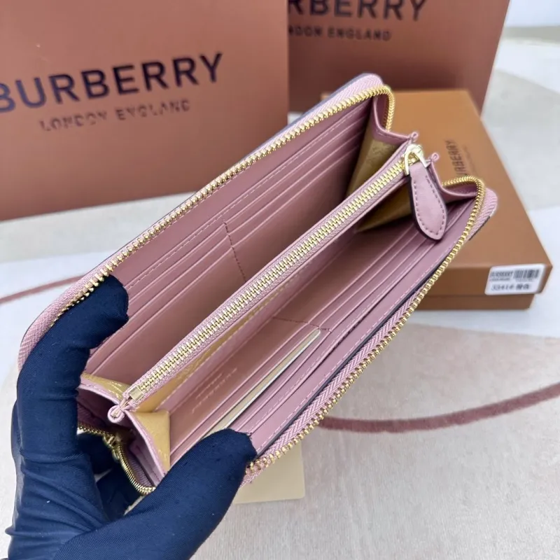 Burberry Pink Zip Around Wallet 3341 - Image 7