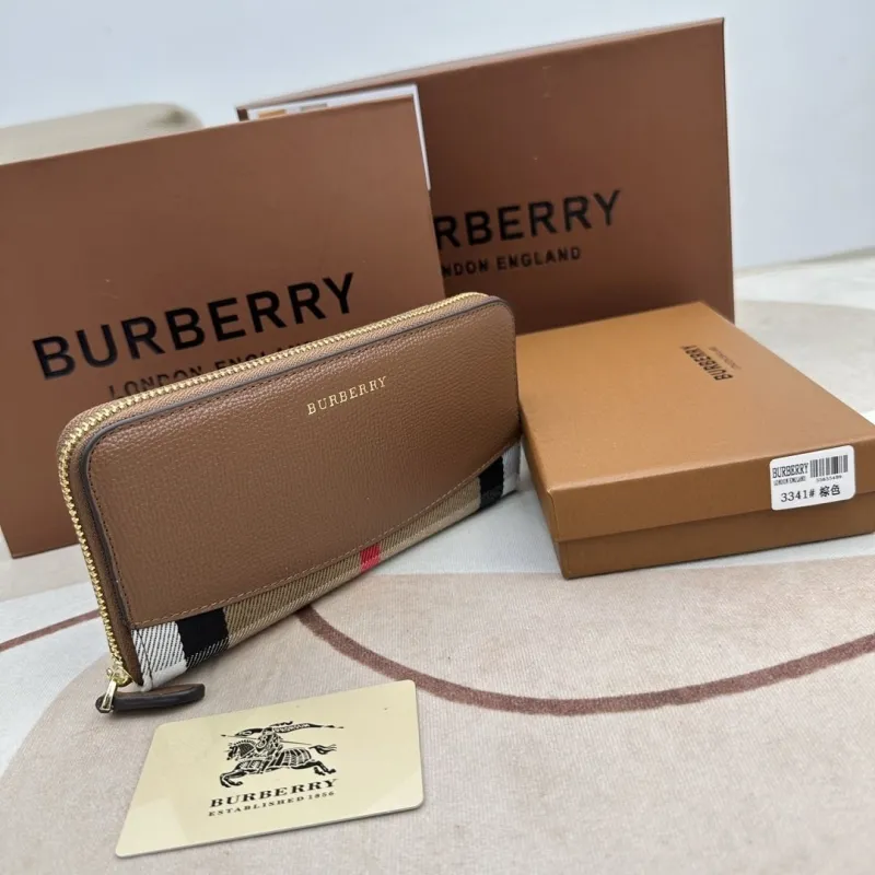 Alternative view of Burberry Brown Zip Around Wallet 3341