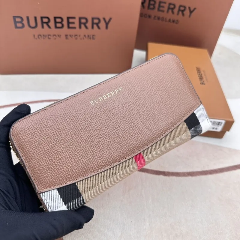 Burberry Brown Zip Around Wallet 3341 - Image 3