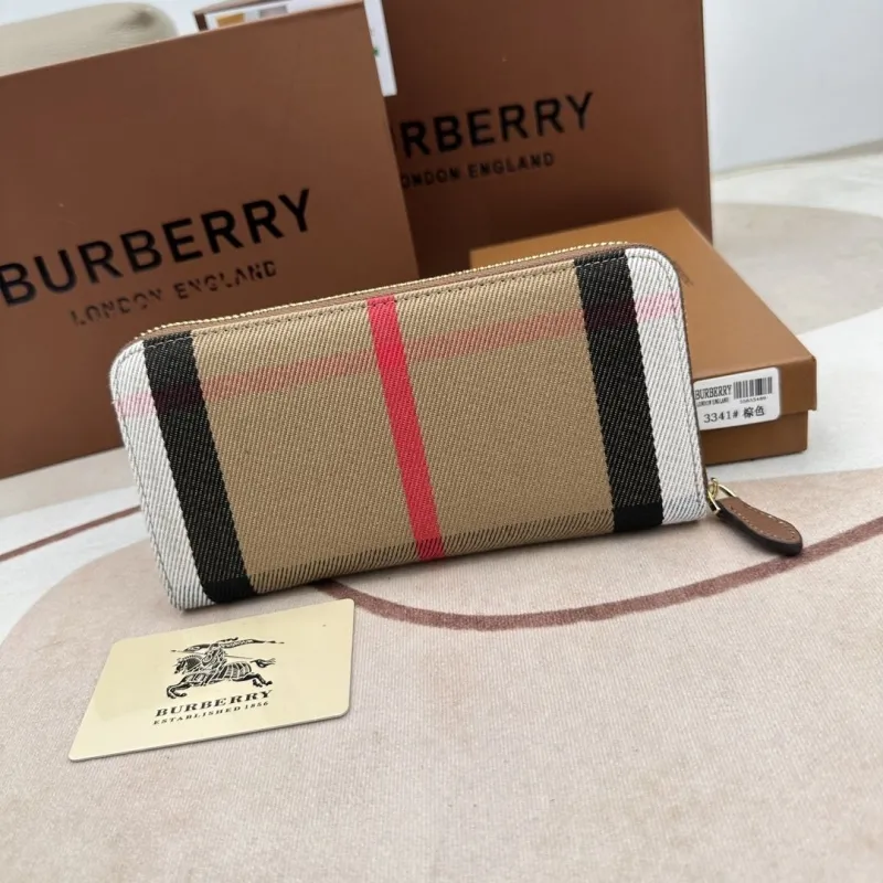 Burberry Brown Zip Around Wallet 3341 - Image 5
