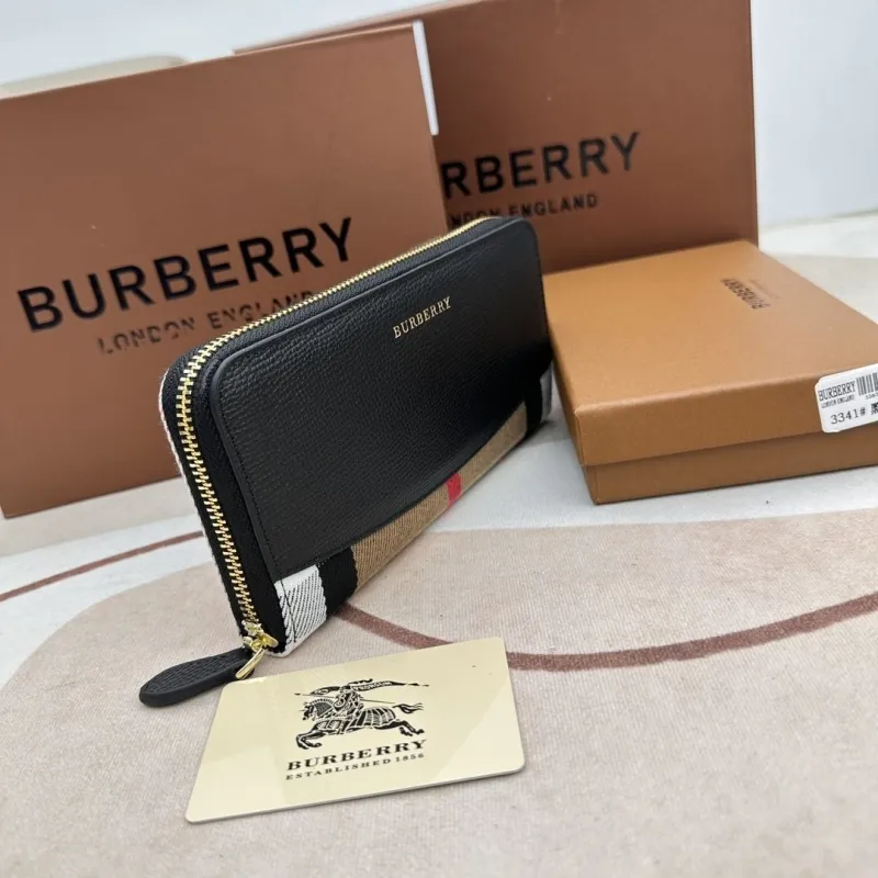 Alternative view of Burberry Black Zip Around Long Wallet