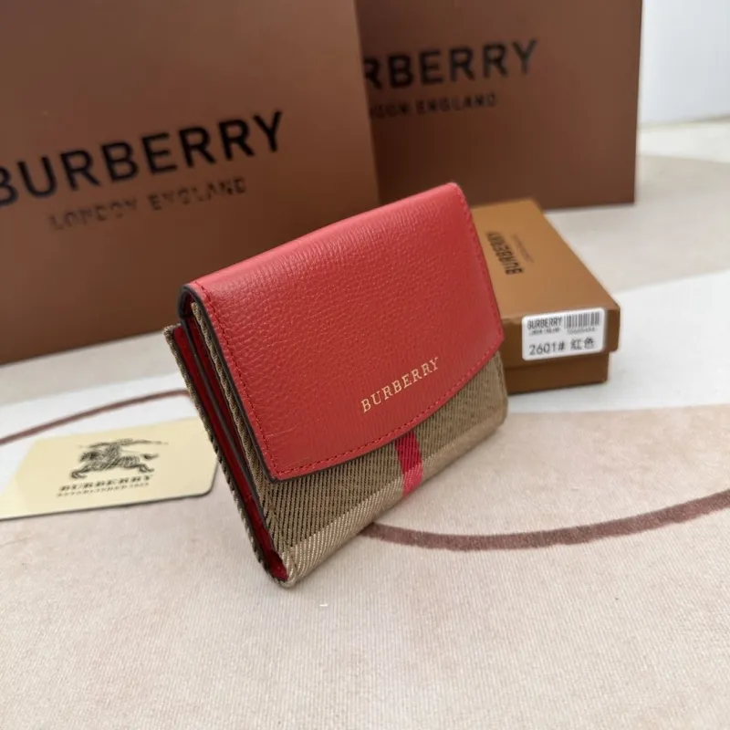 Alternative view of Burberry Red Compact Wallet 2601
