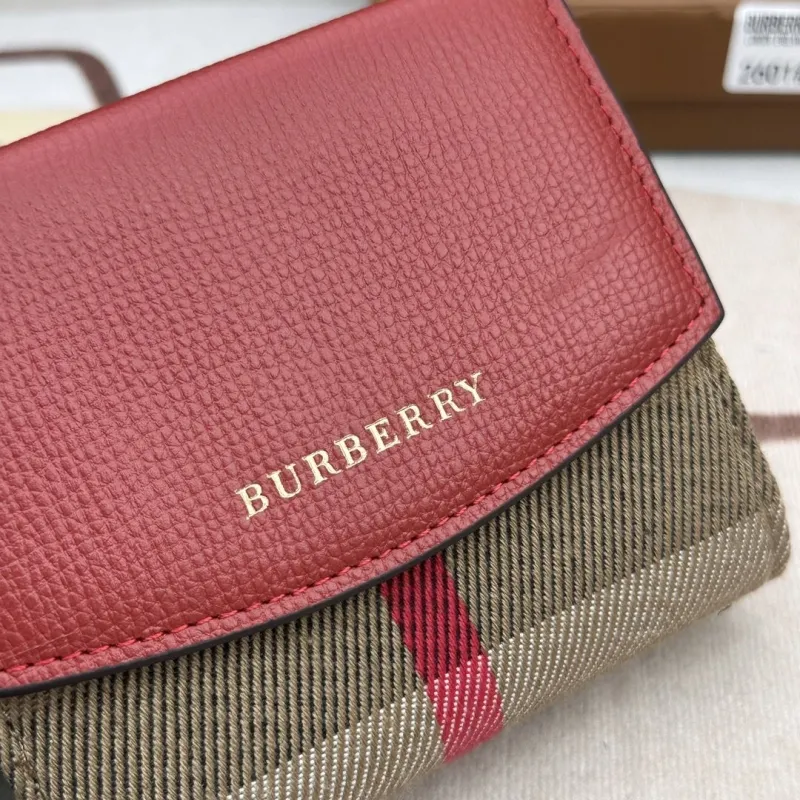 Burberry Red Compact Wallet 2601 - Image 5