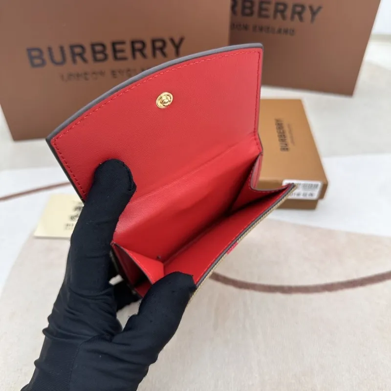 Burberry Red Compact Wallet 2601 - Image 7
