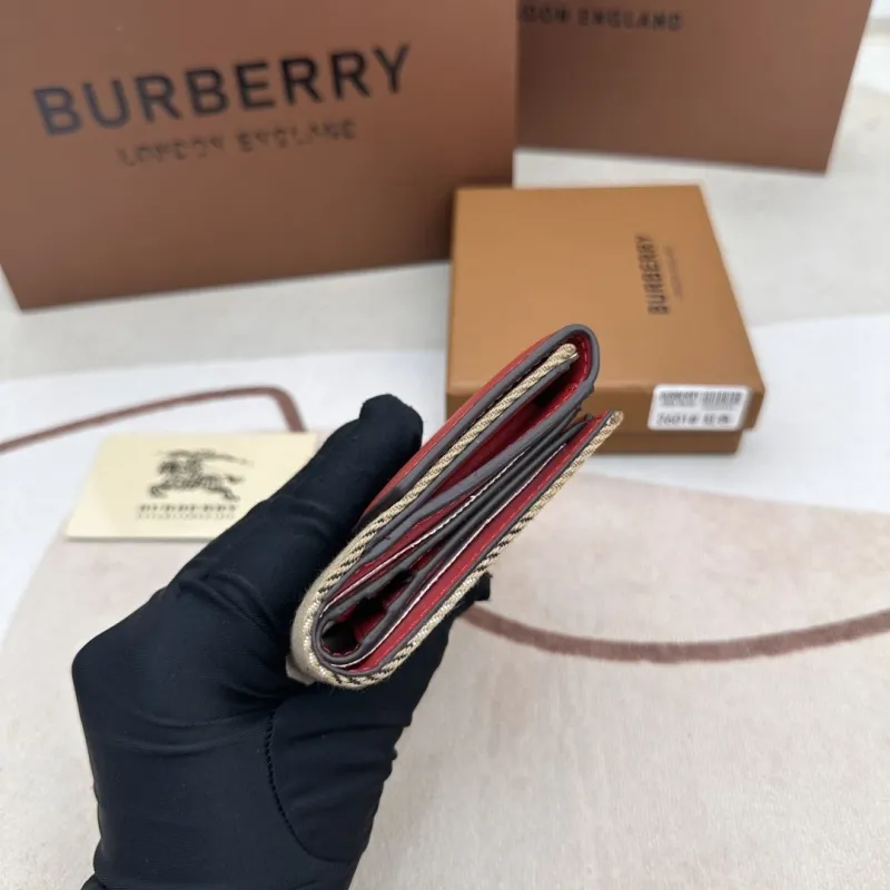 Burberry Red Compact Wallet 2601 - Image 9