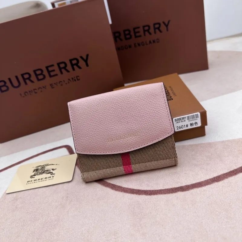 Burberry Pink Small Wallet 2601