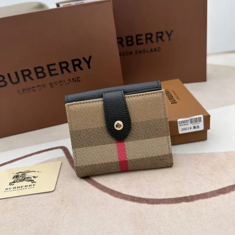 Burberry Black Small Wallet 2601 - Image 3