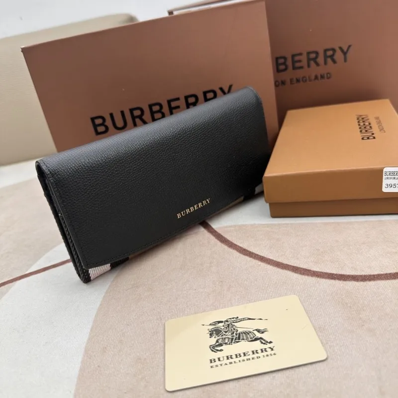 Alternative view of Burberry Black Long Wallet 3957