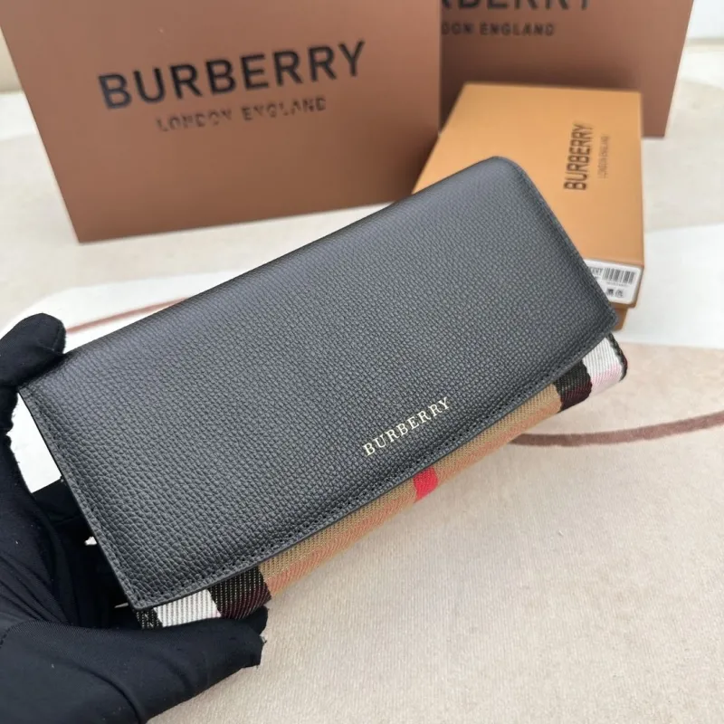 Burberry Black Long Wallet 3957 - Image 3