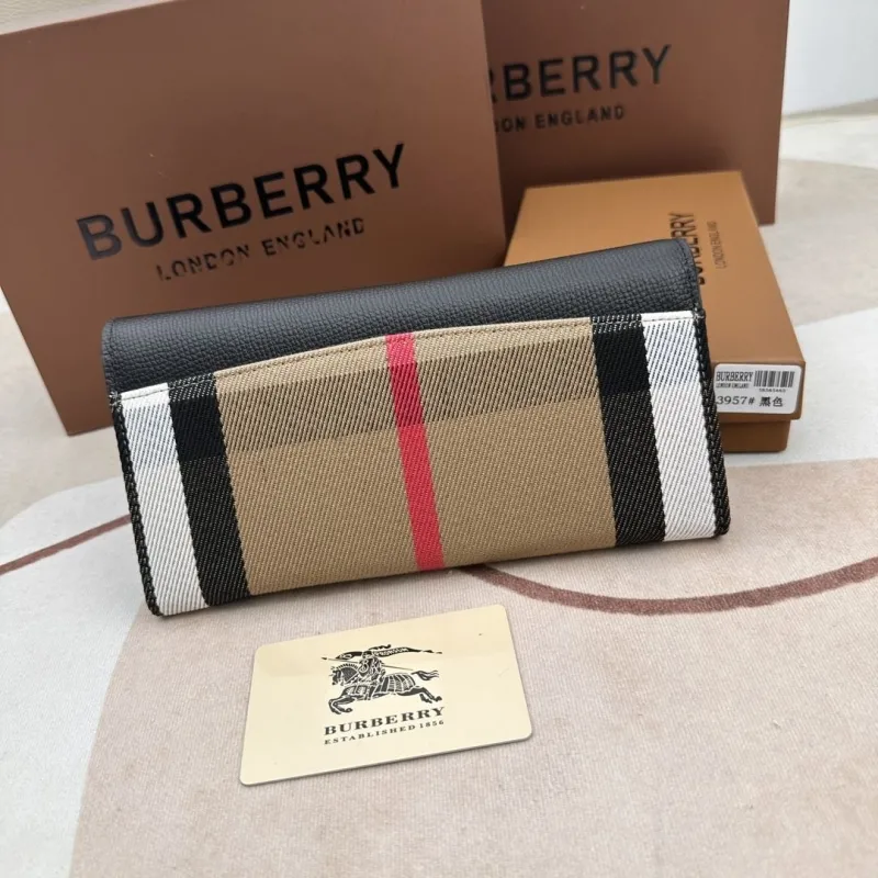 Burberry Black Long Wallet 3957 - Image 5