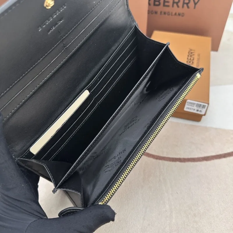 Burberry Black Long Wallet 3957 - Image 8