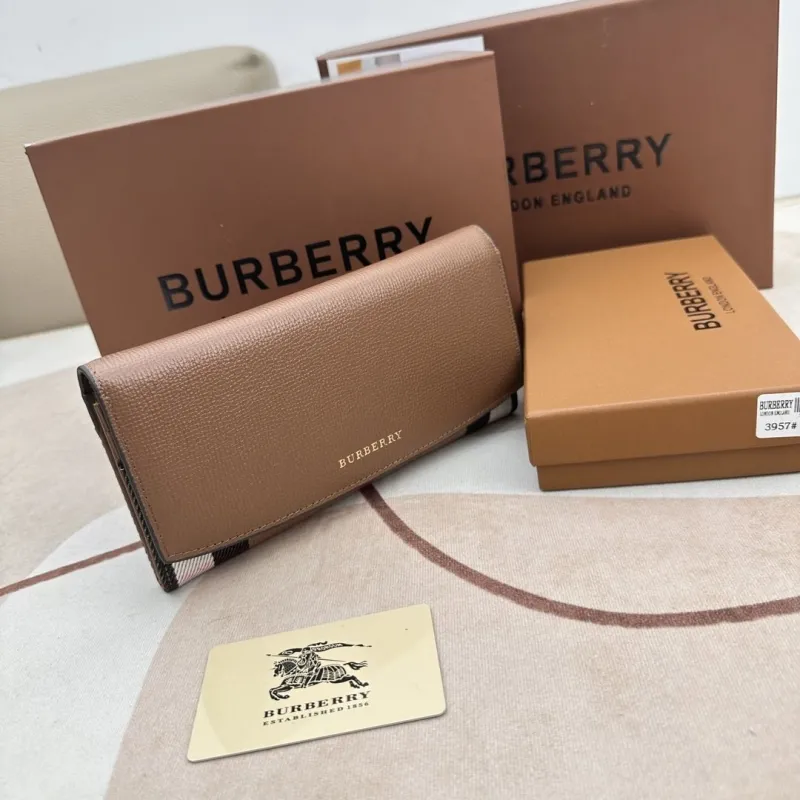 Alternative view of Burberry Brown Long Wallet 3957