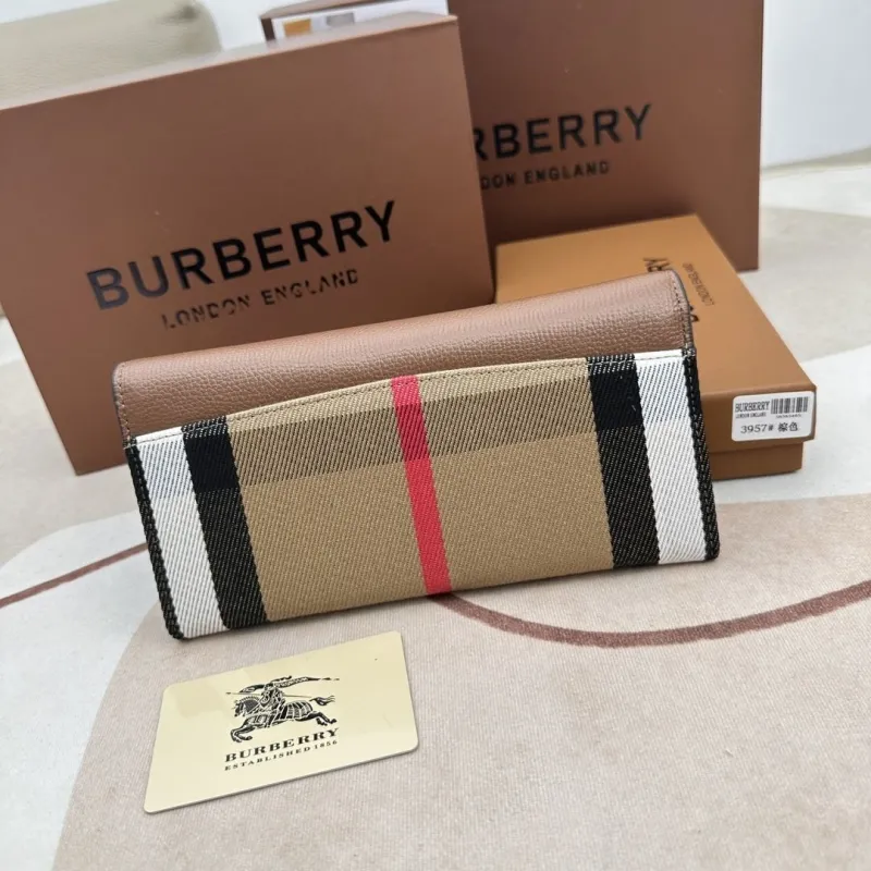 Burberry Brown Long Wallet 3957 - Image 5