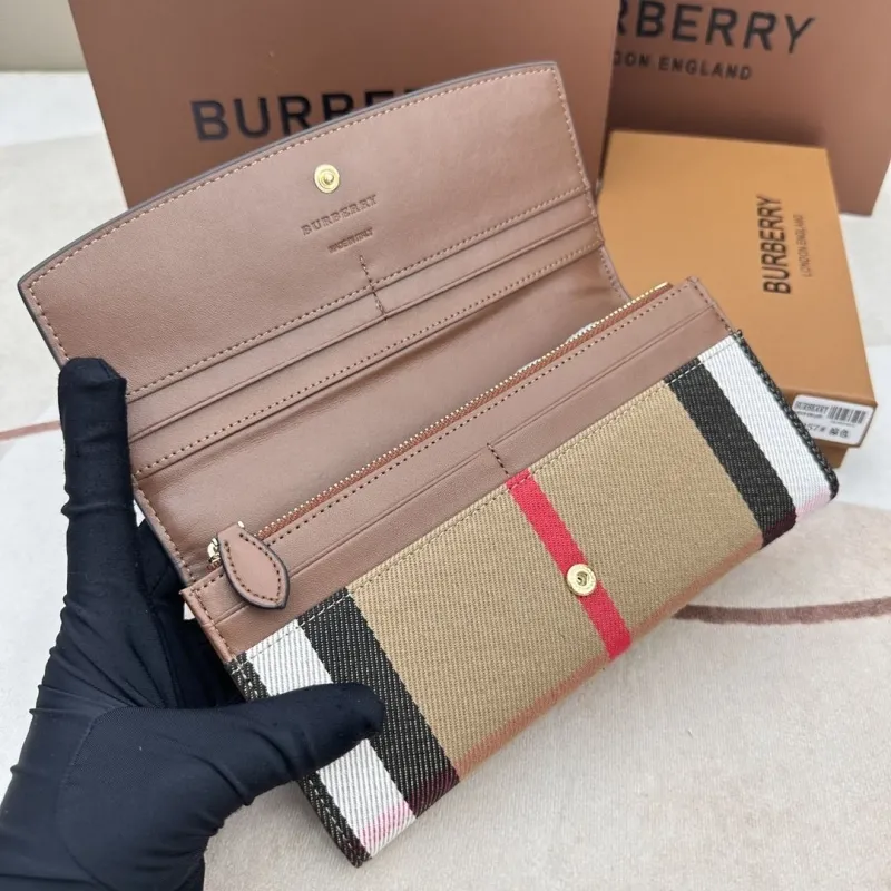 Burberry Brown Long Wallet 3957 - Image 6