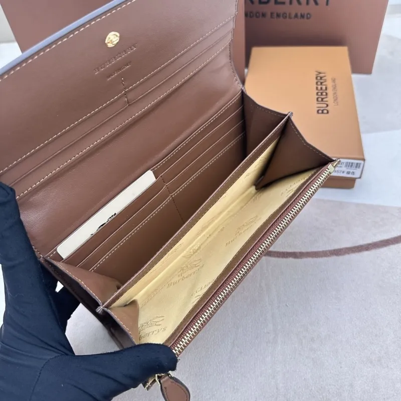 Burberry Brown Long Wallet 3957 - Image 9