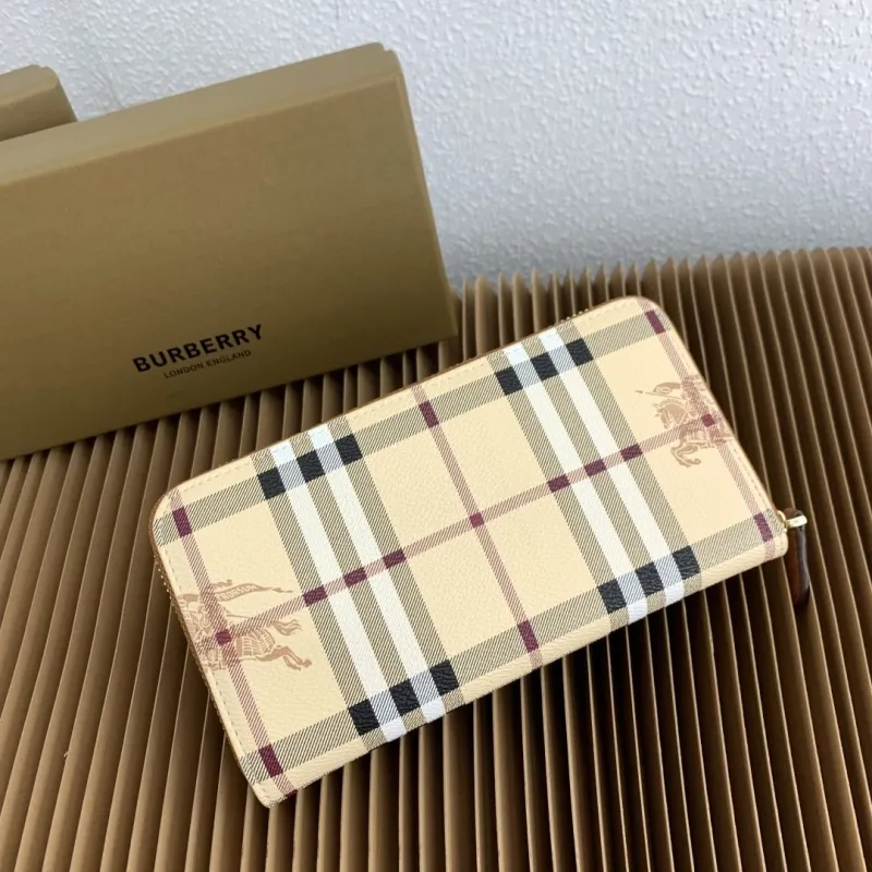 Burberry Classic Check Zip Around Wallet - Image 3