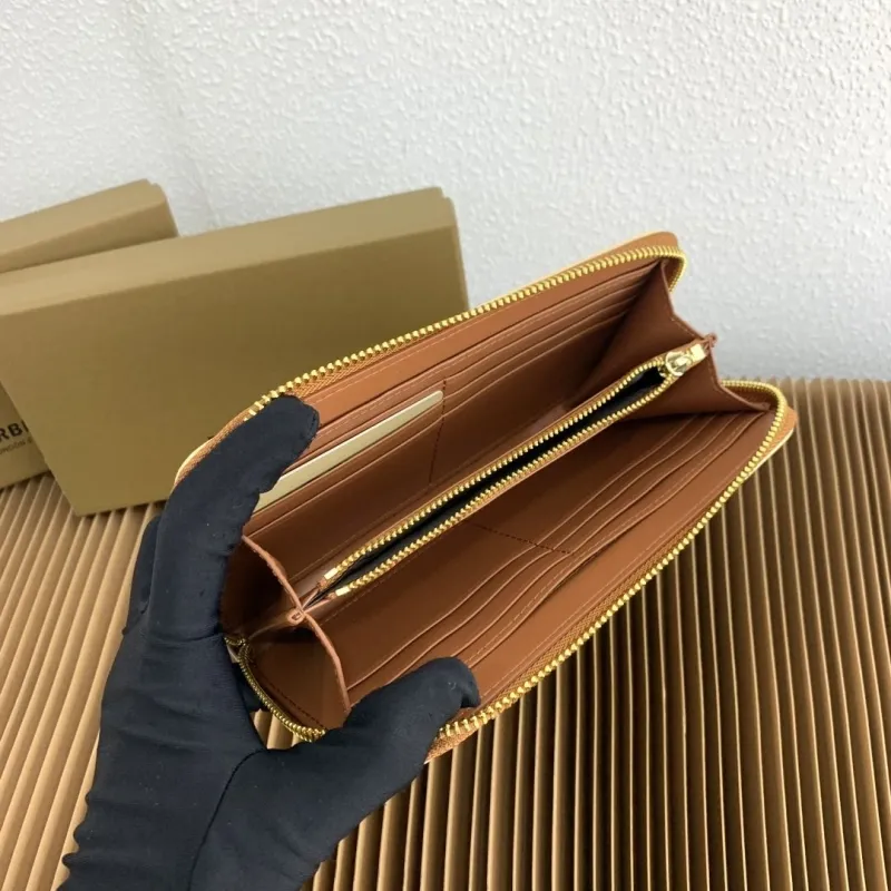 Burberry Classic Check Zip Around Wallet - Image 7