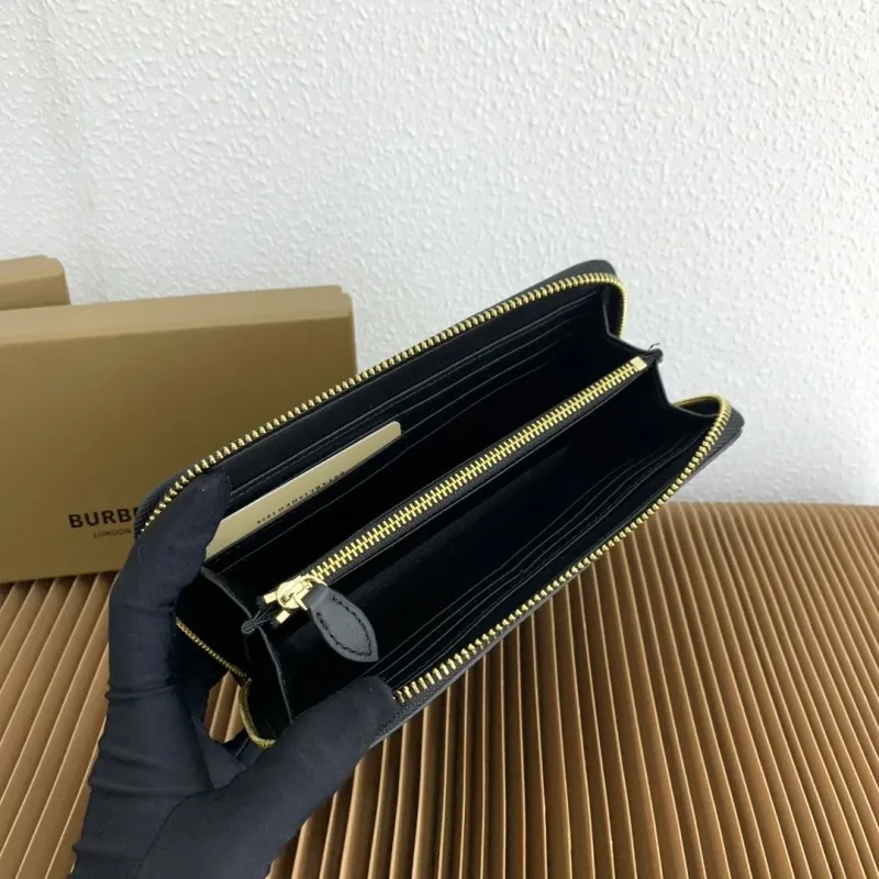 Burberry Haymarket Check Zip Around Wallet Wallets-52 - Image 7