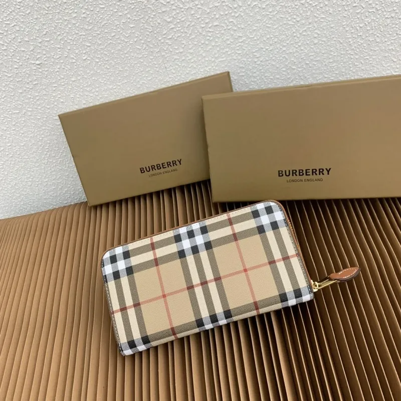 Burberry Classic Check Zip Around Wallet - Image 3