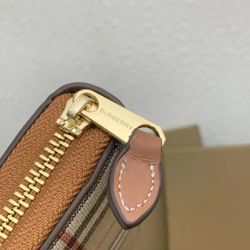 Burberry Classic Check Zip Around Wallet - Image 5