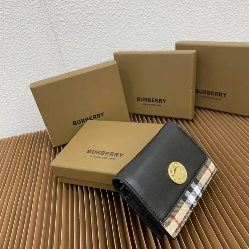Alternative view of Burberry Black Leather Bifold Wallet