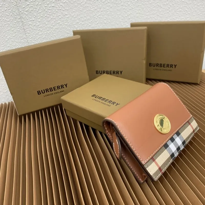 Alternative view of Burberry Tan Leather Compact Wallet 58