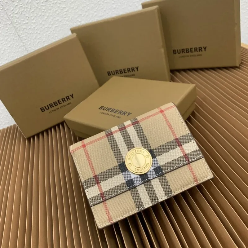Burberry Vintage Check Compact Wallet